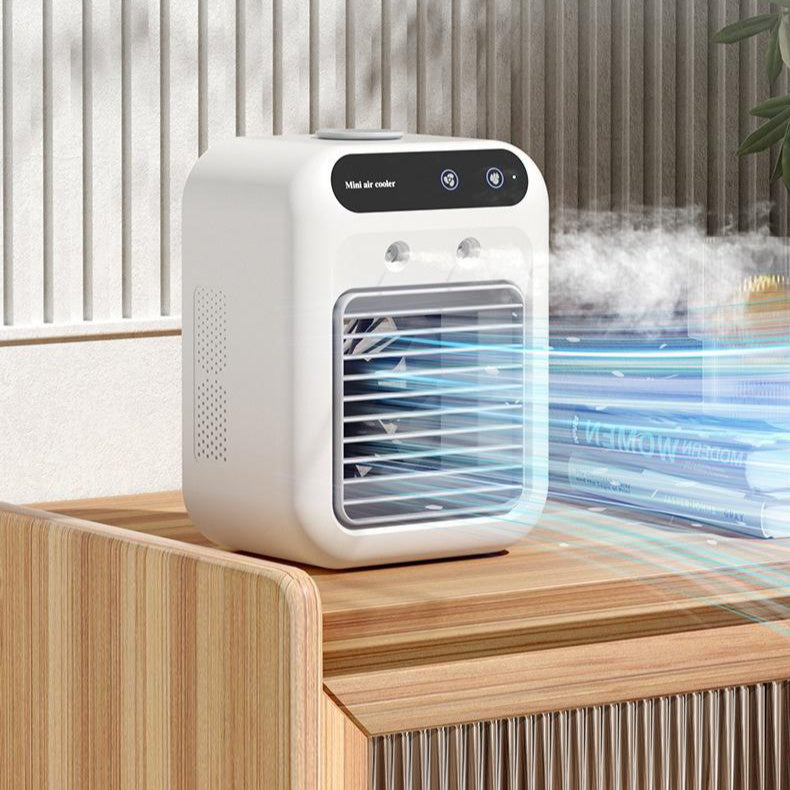 USB mini airconditioner met watermist en 1800mAh batterij, 3,7 uur gebruiksduur
