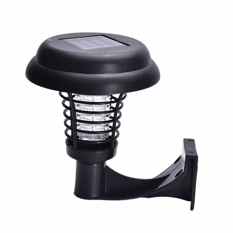 Solcellsdriven LED-mygglampa med UV-ljus och automatisk funktion