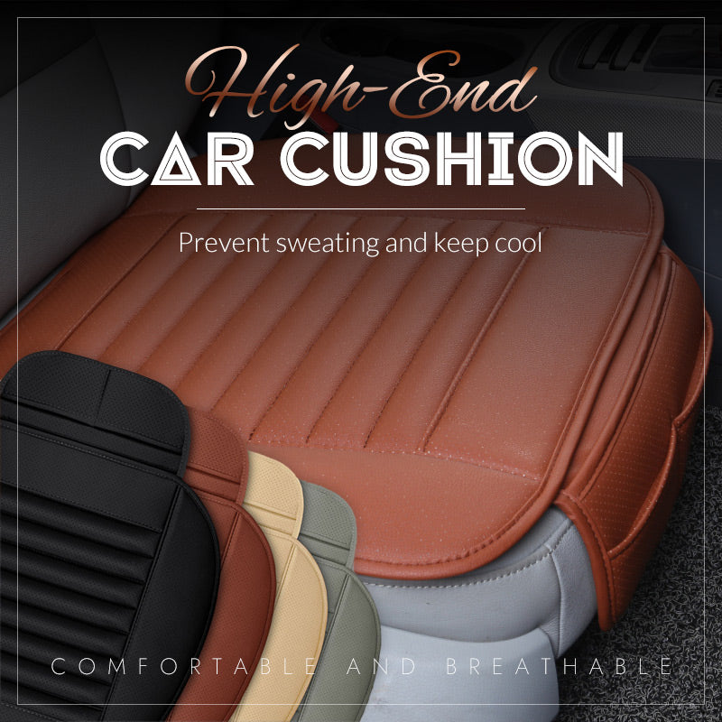 Slip-Resistant Auto Seat Cushion With PU Leather Breathability