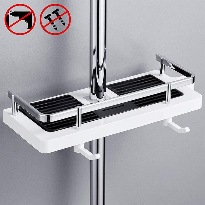 Stainless Steel Shower Shelf Clamp, Rust-Resistant, 5Kg Capacity