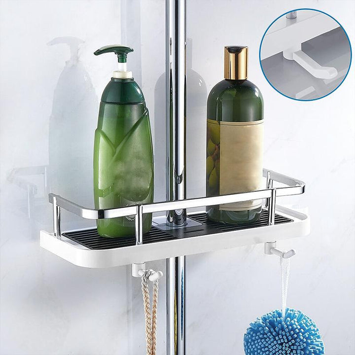 Stainless Steel Shower Shelf Clamp, Rust-Resistant, 5Kg Capacity