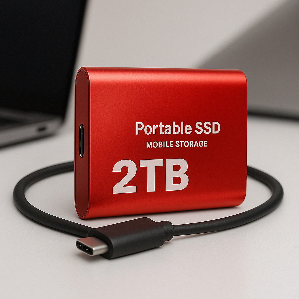 SSD esterno portatile da 2TB, unità solida ultra-veloce di dimensioni tascabili