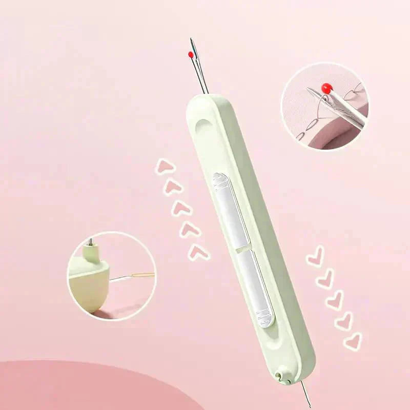 Infilatore di aghi e scucitore 2-in-1 con struttura in acciaio inossidabile
