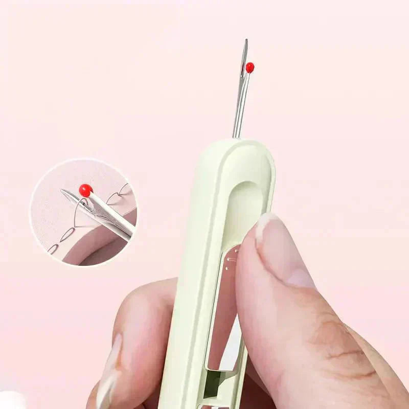 Infilatore di aghi e scucitore 2-in-1 con struttura in acciaio inossidabile