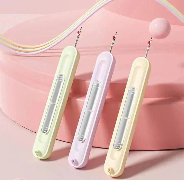 Infilatore di aghi e scucitore 2-in-1 con struttura in acciaio inossidabile