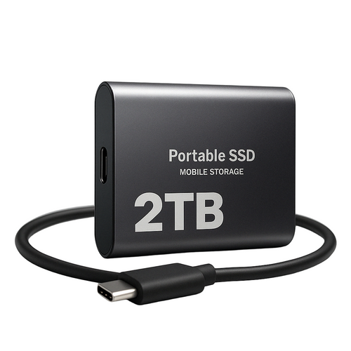 2TB kannettava ulkoinen SSD erittäin nopea taskukokoinen kiintolevy
