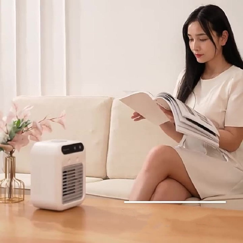 USB mini airconditioner met watermist en 1800mAh batterij, 3,7 uur gebruiksduur