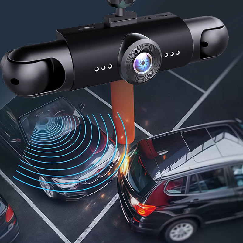 Telecamera per auto a 360 gradi con quattro obiettivi, visione notturna e funzione parcheggio, HD 1080P