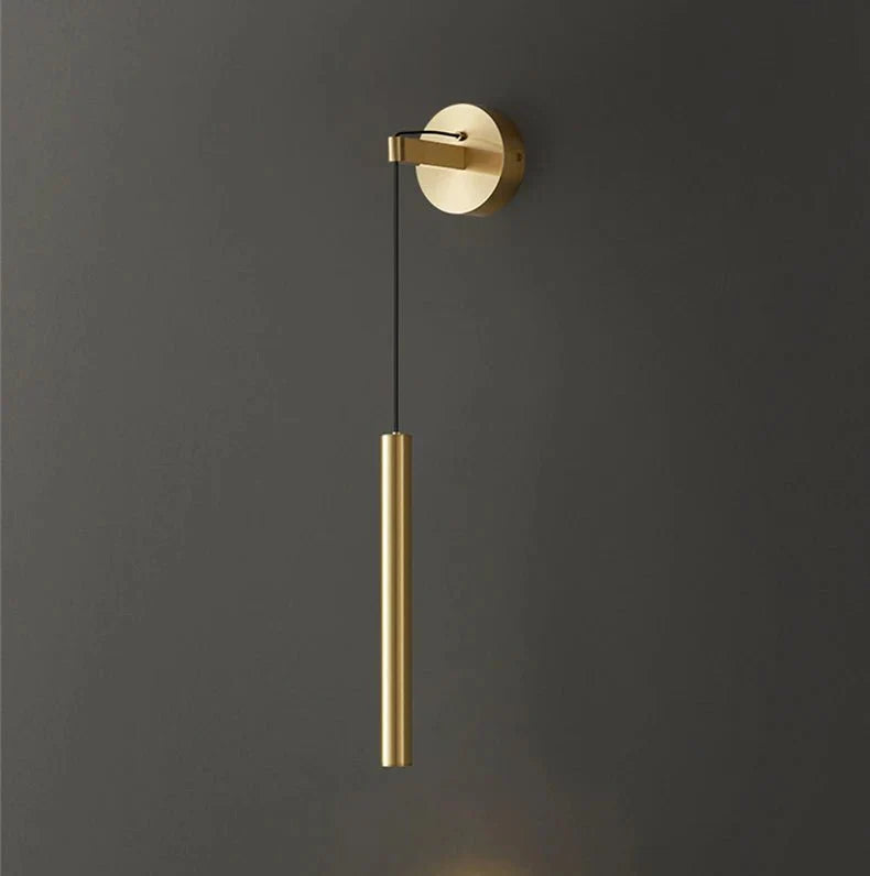 Solara Copper LED Wall Lamp Single Light Wall Mount