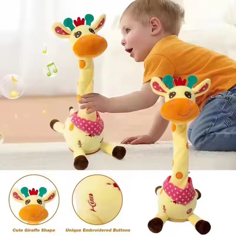 SunnyNest beszélő, táncoló zsiráf plüss világítással gyerekeknek