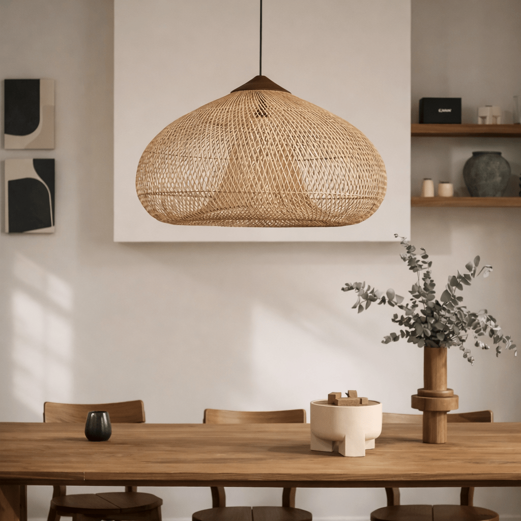 Håndlavet Miljøvenlig Rattan Pendel til Boheme Loftdekoration