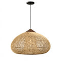 Lampada a Sospensione in Rattan Artigianale Eco-Friendly per Decorazione Bohemien a Soffitto