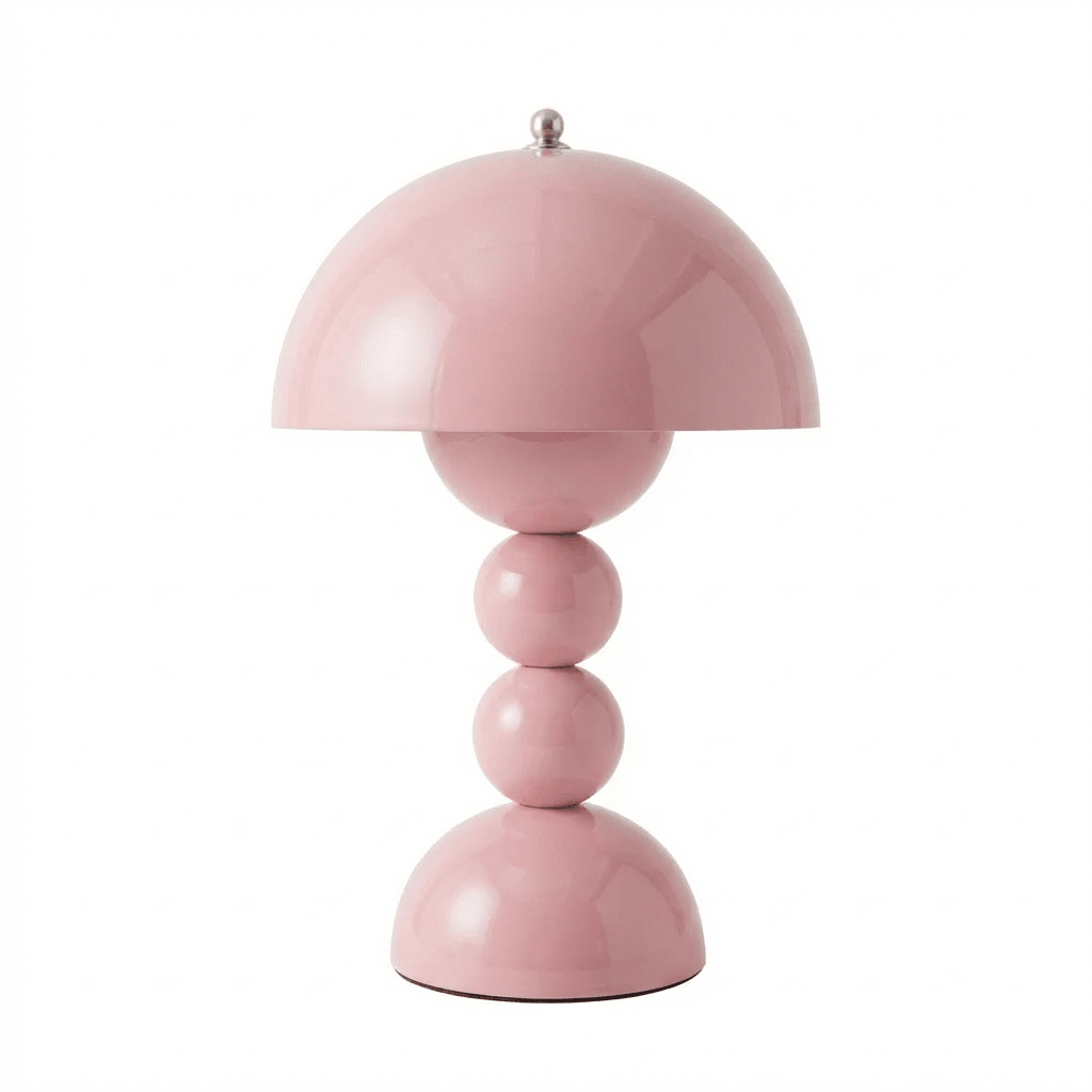 Lampada da Tavolo Nordica Minimalista Ricaricabile con Paralume in Acrilico e Ricarica USB