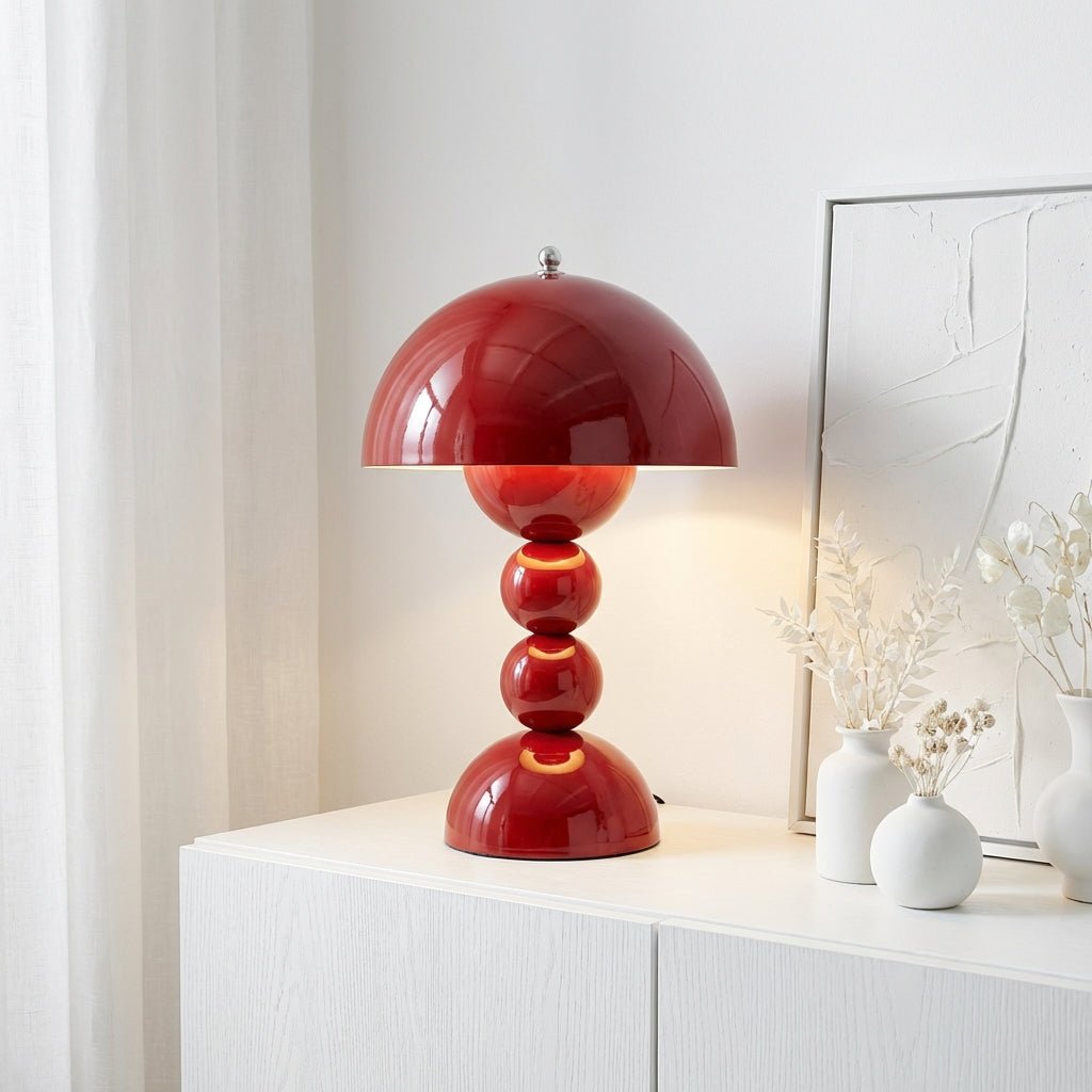 Lampada da Tavolo Nordica Minimalista Ricaricabile con Paralume in Acrilico e Ricarica USB