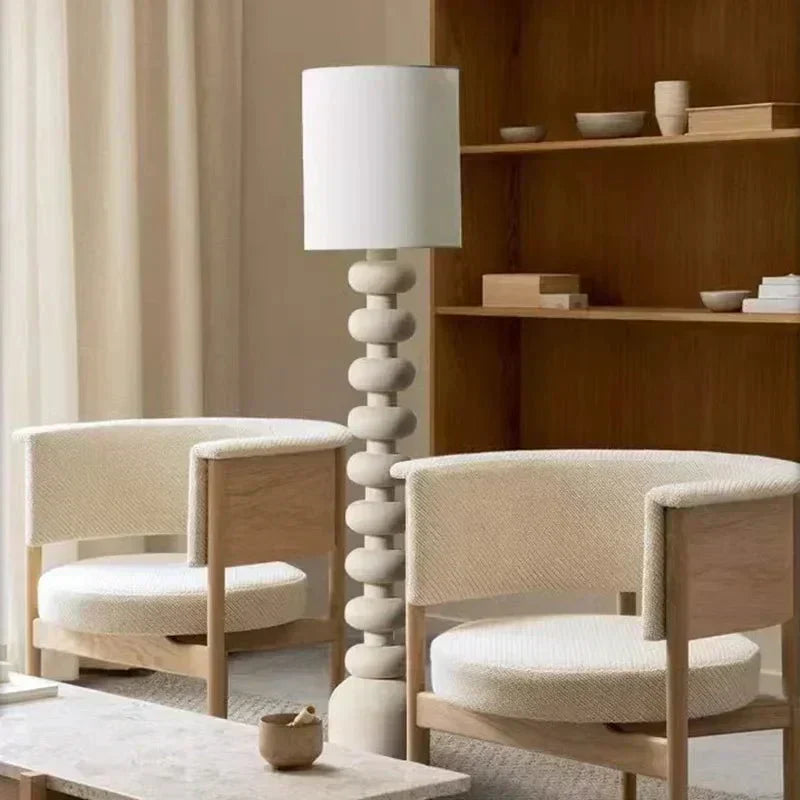 Lampe Vistara Résine et Tissu Dimmable E27 Blanc Chaud