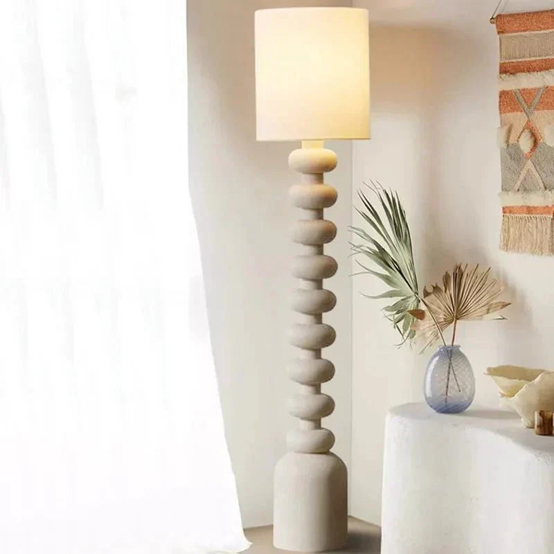 Lampe Vistara Résine et Tissu Dimmable E27 Blanc Chaud