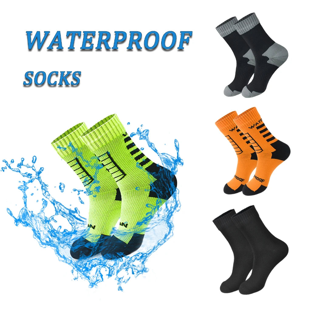 Chaussettes étanches avec membrane respirante à trois couches et doublure en polaire