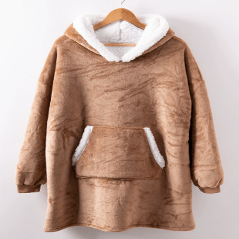 CozyNest Fleece Hettekåpepledd for Ultimat Komfort og Varme på Koselige Kvelder