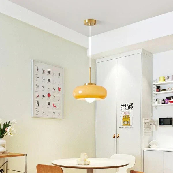 Serenelle Modern Copper And Glass Chandelier | Orntli