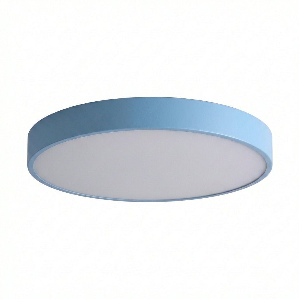 Plafonnier LED rond encastré avec corps en fer ultra fin et abat-jour en acrylique