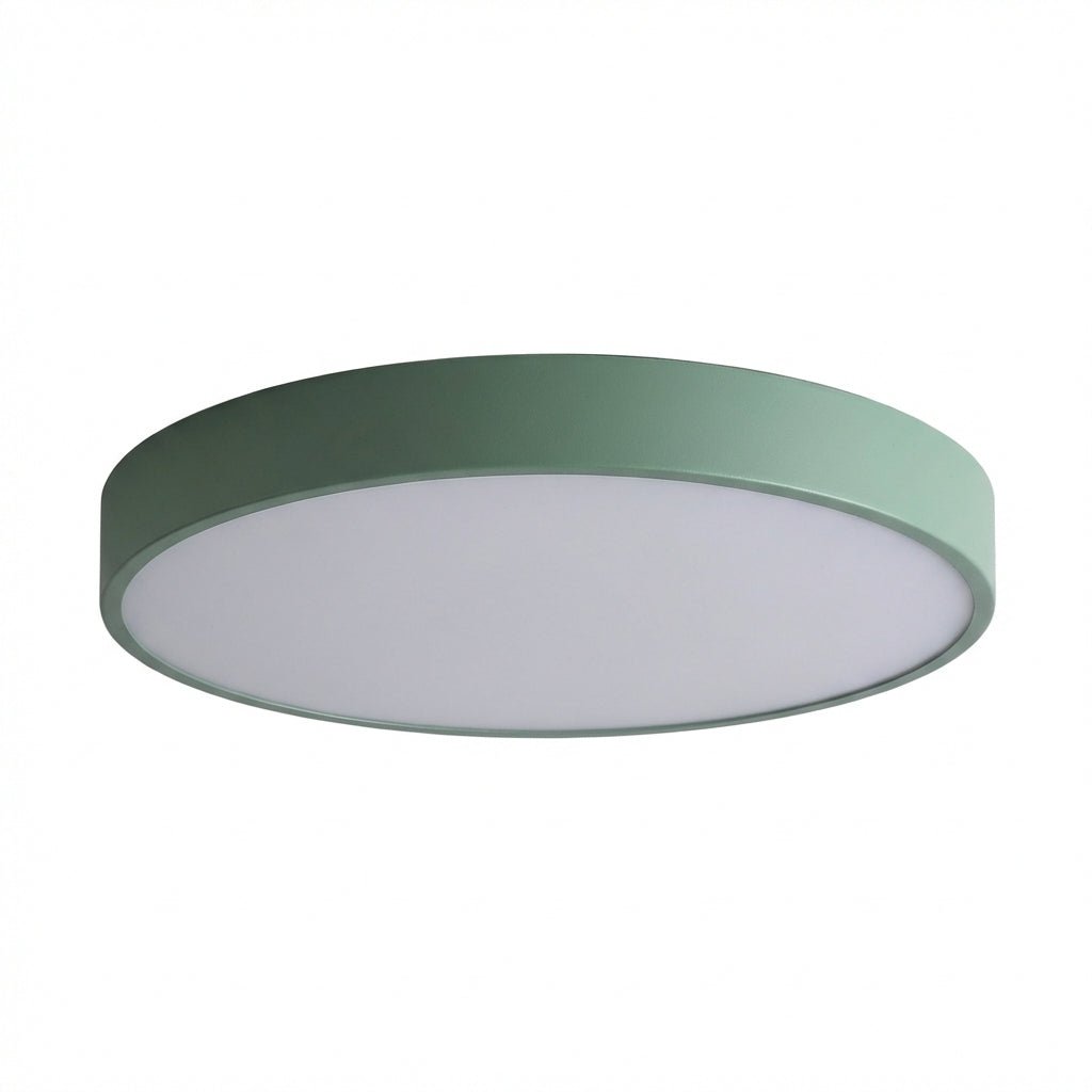 Plafonnier LED rond encastré avec corps en fer ultra fin et abat-jour en acrylique