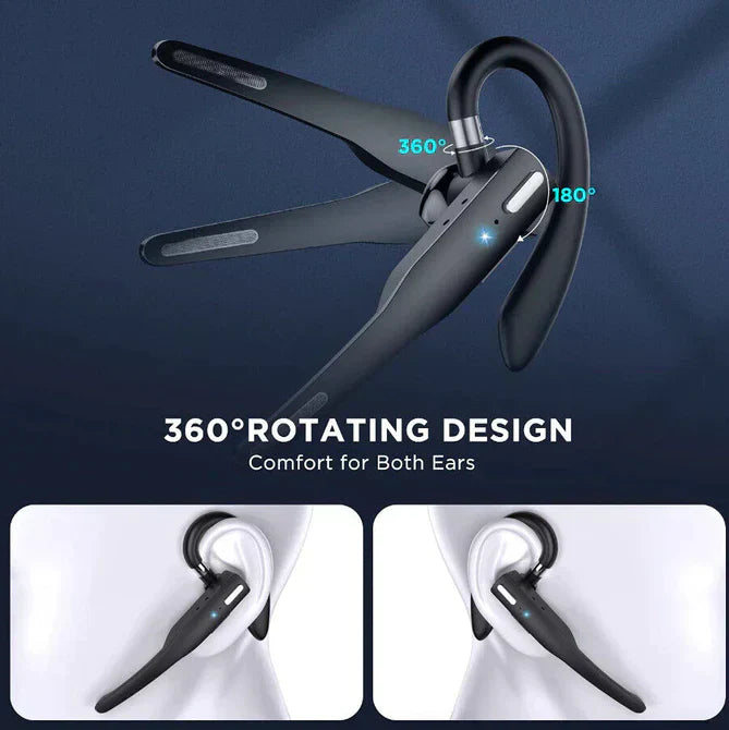 Drivexa Dual-Mic Wireless Headset with Bluetooth 5.1
