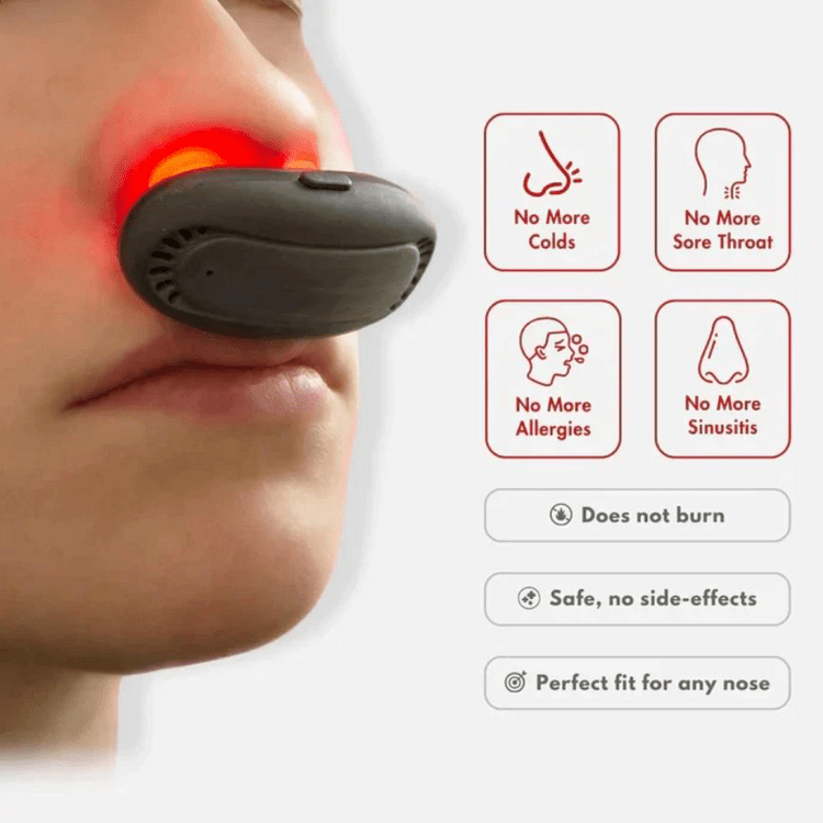 NovaRelief Red Light Therapy For Nasal Congestion Relief For Allergies