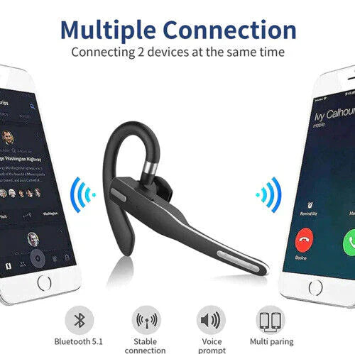 Drivexa Dual-Mic Wireless Headset with Bluetooth 5.1
