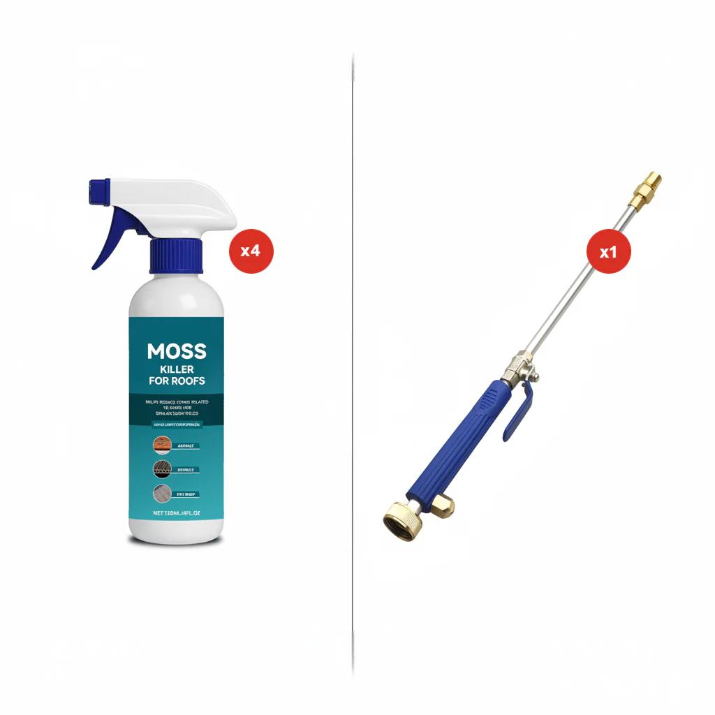 Moss And Algae Roof Cleaner 120ml Spray Suitable For Any Roof Type