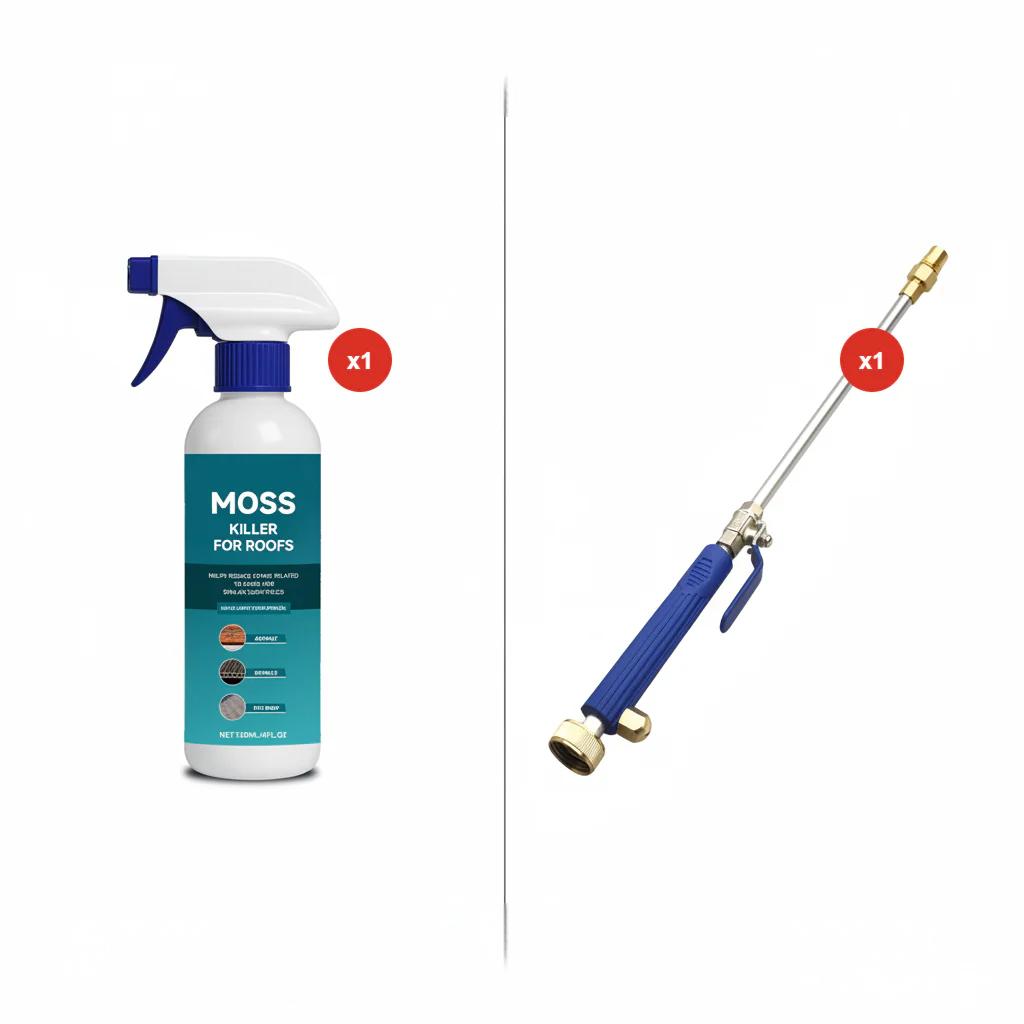 Moss And Algae Roof Cleaner 120ml Spray Suitable For Any Roof Type
