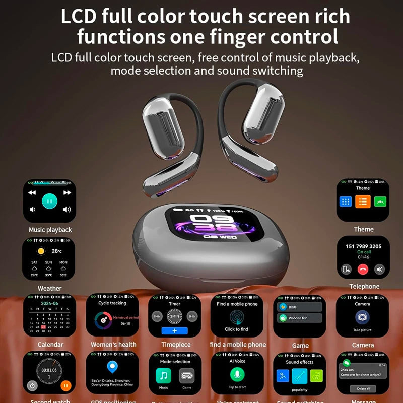 Translation Earbuds Real Time Translation Across 144 Languages 6 Modes With LCD Case
