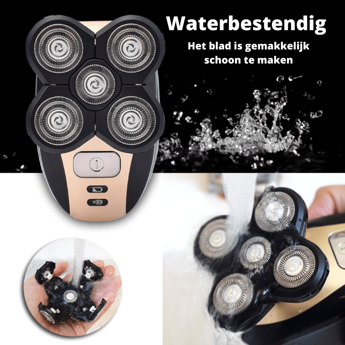NovaTrim 5-i-1 trimmer med flytende hoder for en tett helkroppshårfjerning for menn