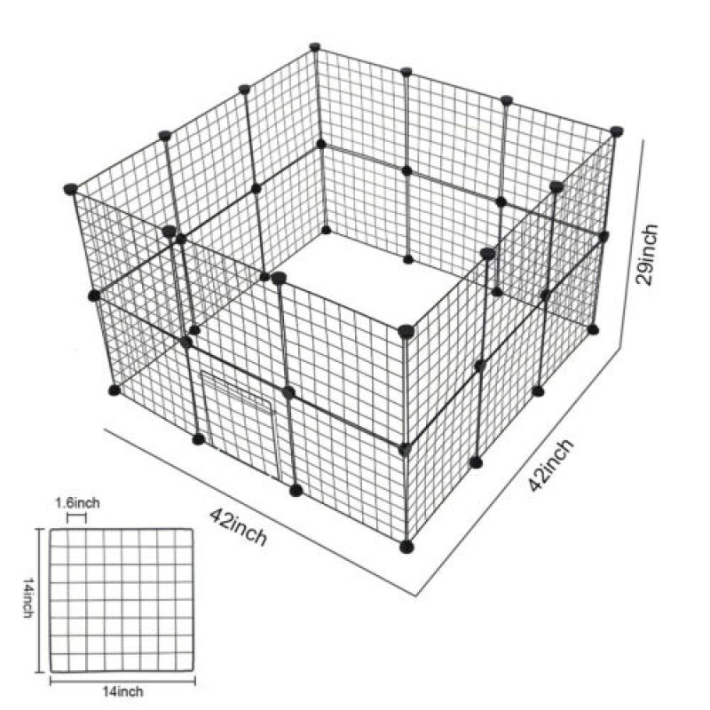 Wire Dog Kennel Flexible Indoor And Outdoor Playpen With Door