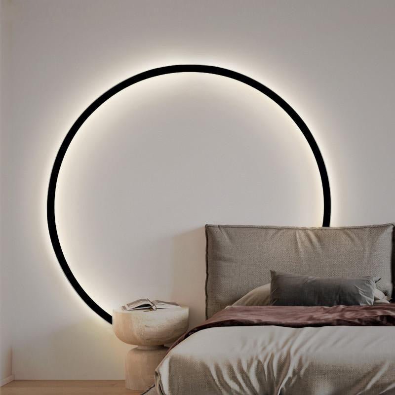 Nap alakú kerek fali lámpa elegáns modern minimalista világítás nappalikhoz