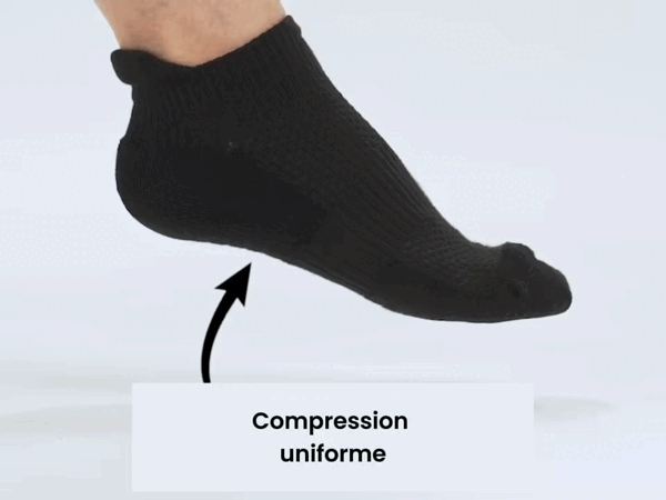 Chaussettes de compression VitalStride pour la circulation et le soulagement de la douleur des pieds fatigués