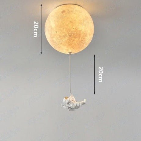 LunaBound | Astronautická měsíční závěsná lampa do dětského pokoje