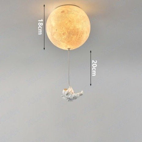 LunaBound | Astronautická měsíční závěsná lampa do dětského pokoje