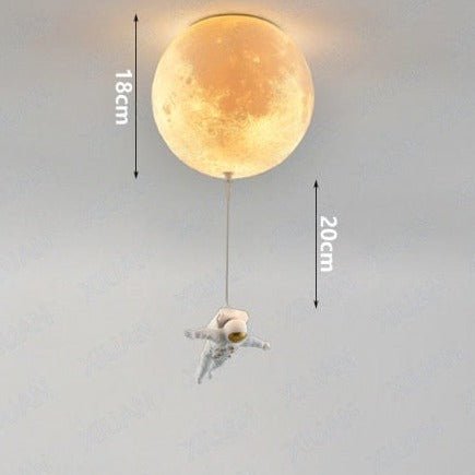 LunaBound | Astronautická měsíční závěsná lampa do dětského pokoje