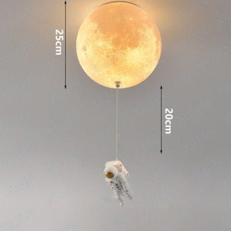LunaBound | Astronautická měsíční závěsná lampa do dětského pokoje