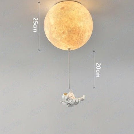 LunaBound | Astronautická měsíční závěsná lampa do dětského pokoje