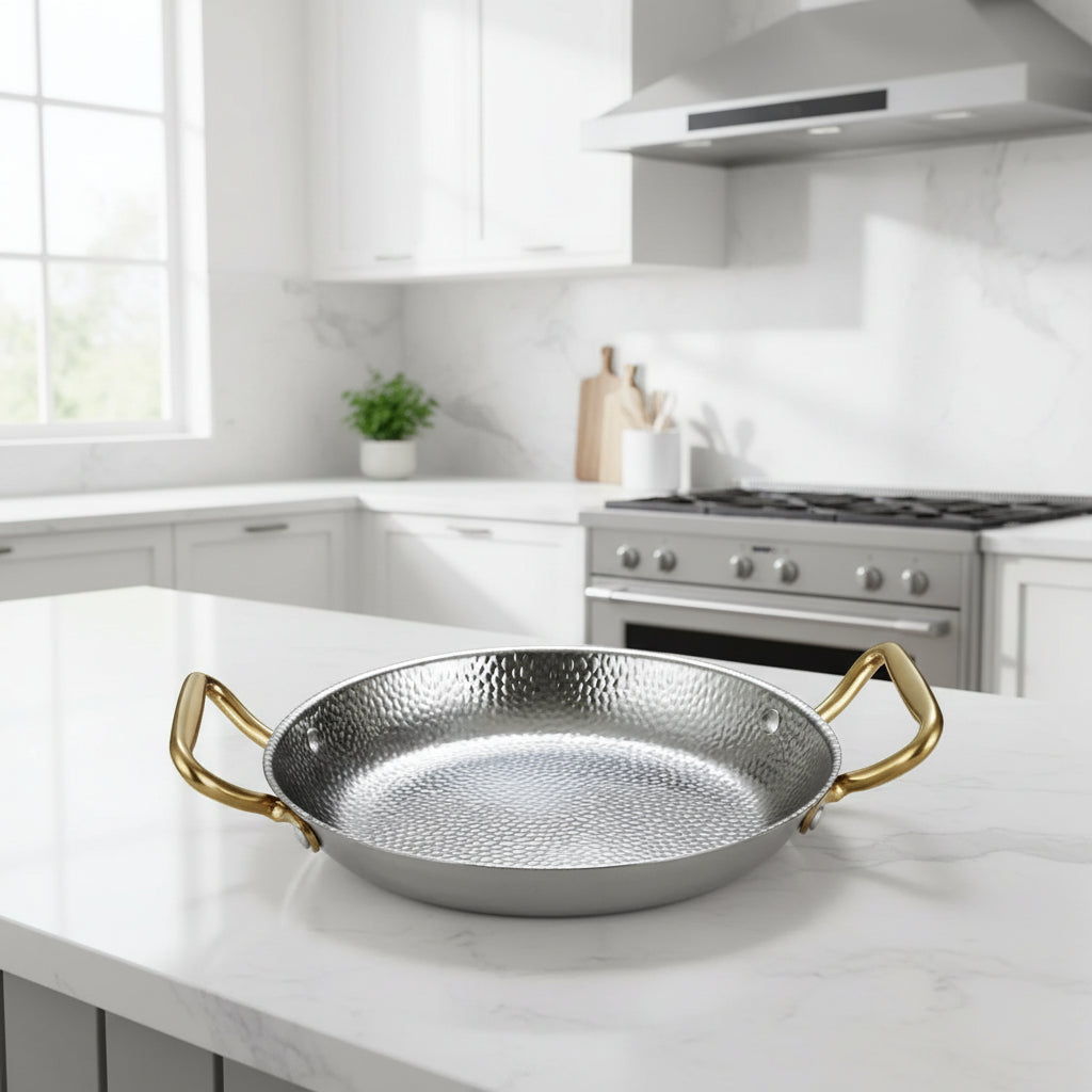 CHEFSTEEL Hammered Pot In Stainless Steel For Sauces And Versatile Cooking