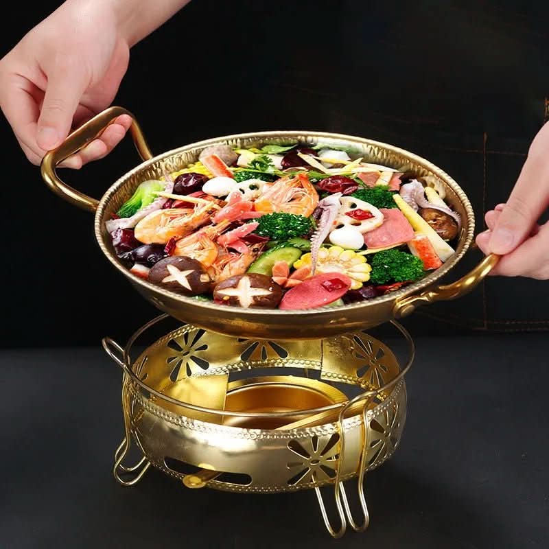 CHEFSTEEL Hammered Pot In Stainless Steel For Sauces And Versatile Cooking