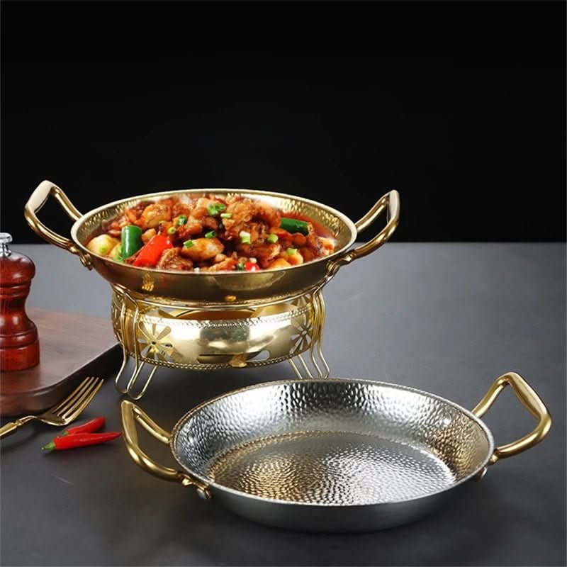 CHEFSTEEL Hammered Pot In Stainless Steel For Sauces And Versatile Cooking