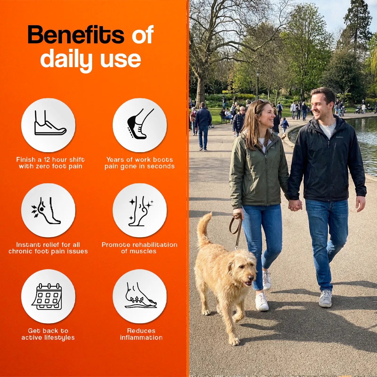Massage Insoles For Everyday All Day Step Comfort And Cushioning