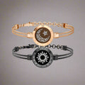 Sun and Moon totwoo Love Bracelets,Long Distance Relationship touch Light up & Vibrate Bracelets for Couples, Gifts