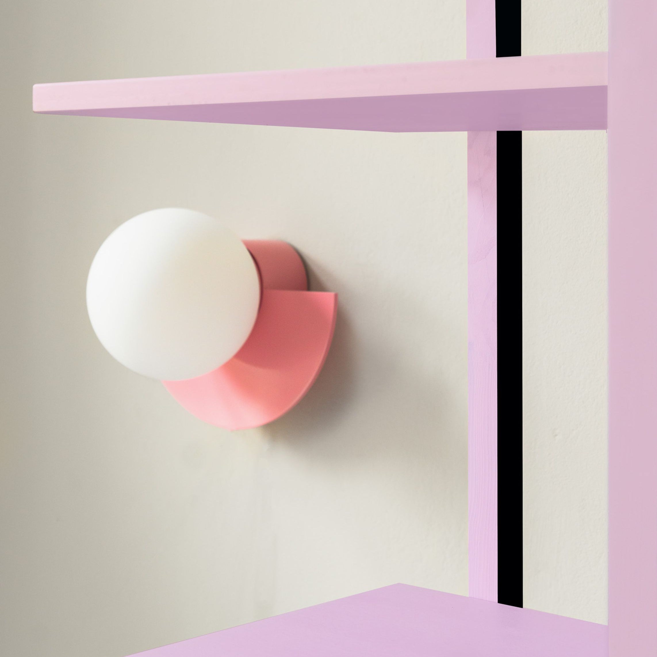 Semi-Circular Metal Wall Sconce With Built-In LED Lighting