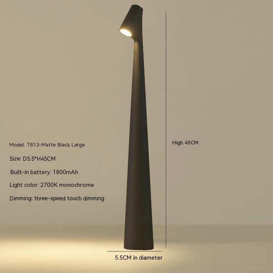 EVOLUCE oppladbar skrivebordslampe med forlenget batterilevetid