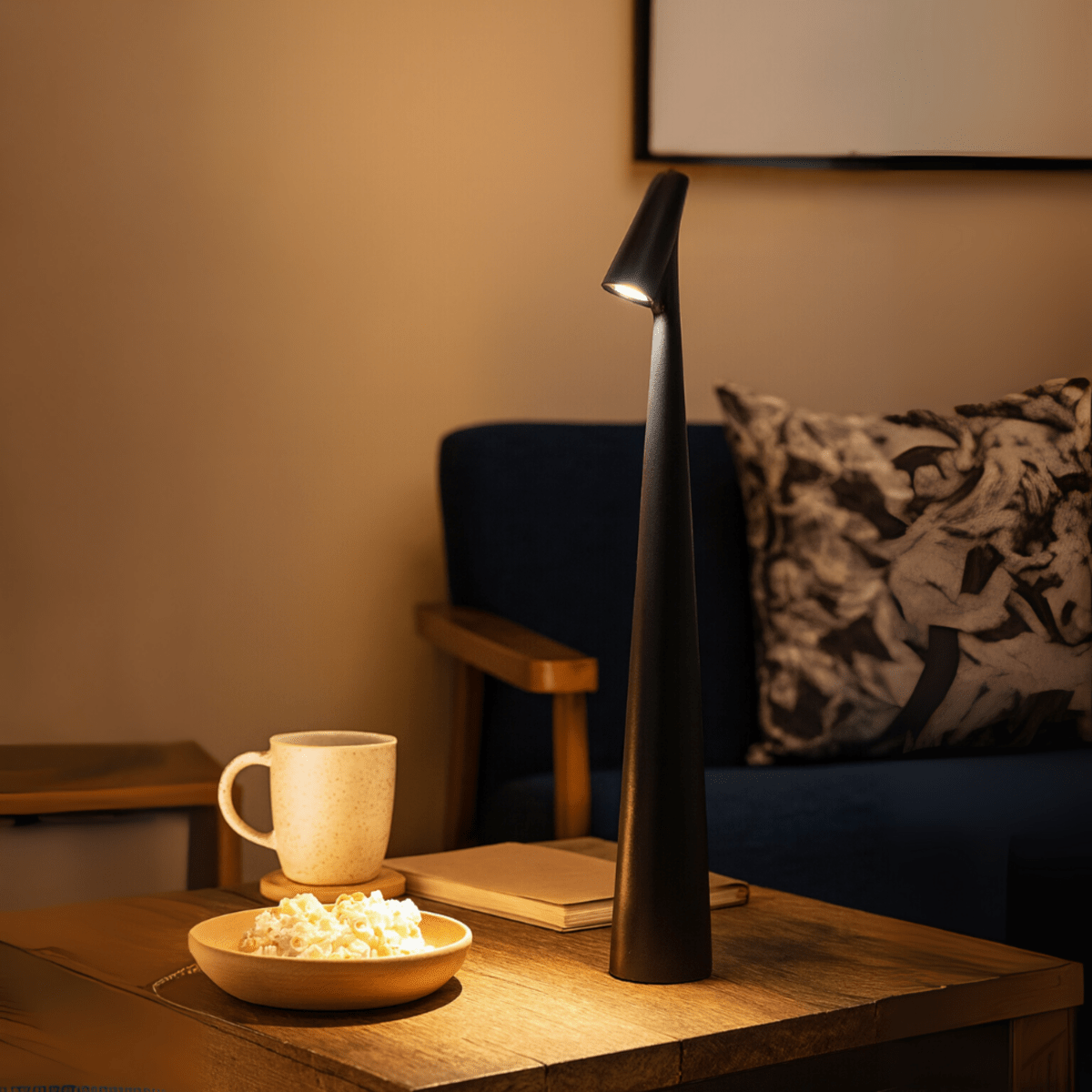 EVOLUCE oppladbar skrivebordslampe med forlenget batterilevetid