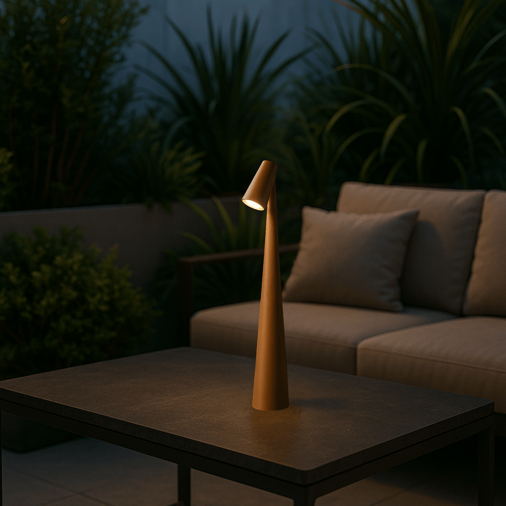 EVOLUCE oppladbar skrivebordslampe med forlenget batterilevetid