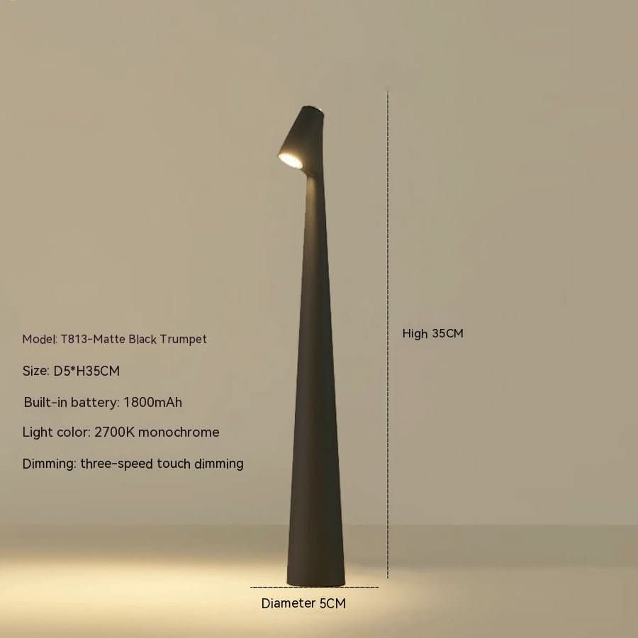 EVOLUCE oppladbar skrivebordslampe med forlenget batterilevetid